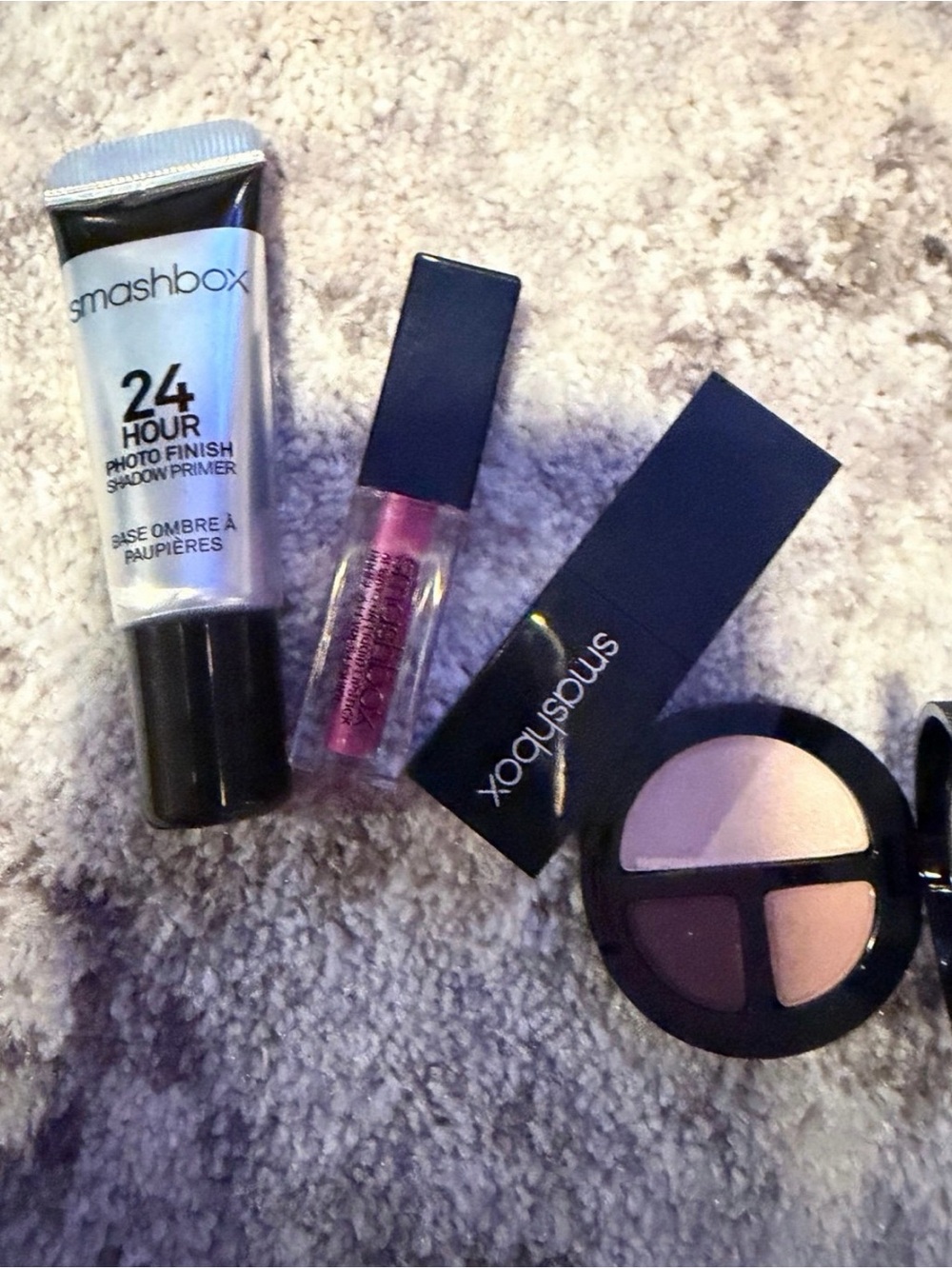 Smashbox Eye Primer & Pink Gloss with Neutral Eyeshadow Trio
